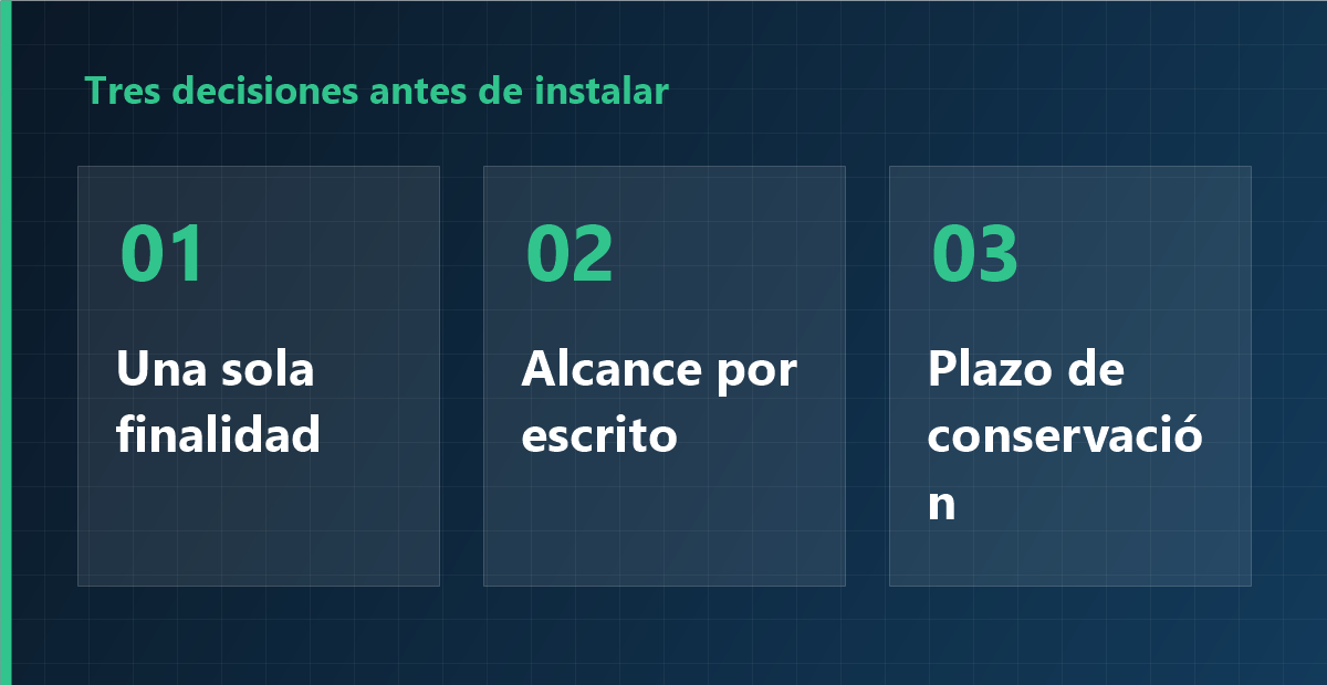 Tres decisiones antes de instalar el software